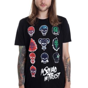 Suicide Squad – In Squad Faces – T-Shirt