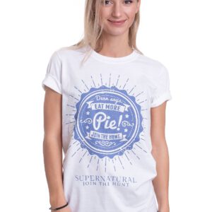 Supernatural – Eat More Pie! White – T-Shirt