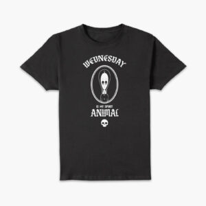 The Addams Family Wednesday Is My Spirit Animal Men’s T-Shirt – Black – S – Schwarz