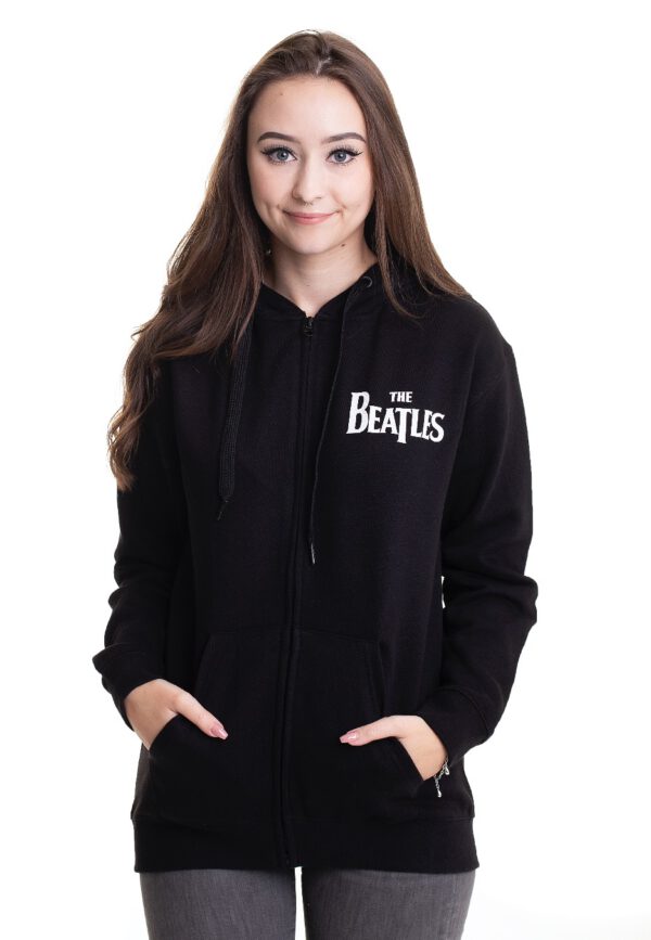 The Beatles - Drop T Logo Back Print - Zipper