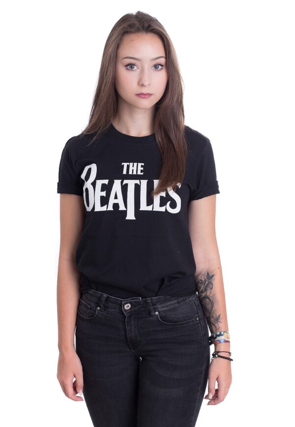 The Beatles - Drop T Logo - - T-Shirts