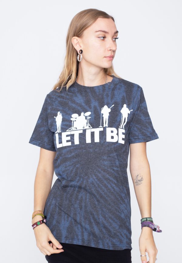 The Beatles - Let It Be Silhouette Dip Dye - - T-Shirts
