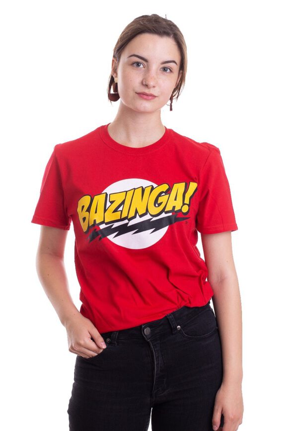 The Big Bang Theory - Bazinga Super Logo Red - - T-Shirts