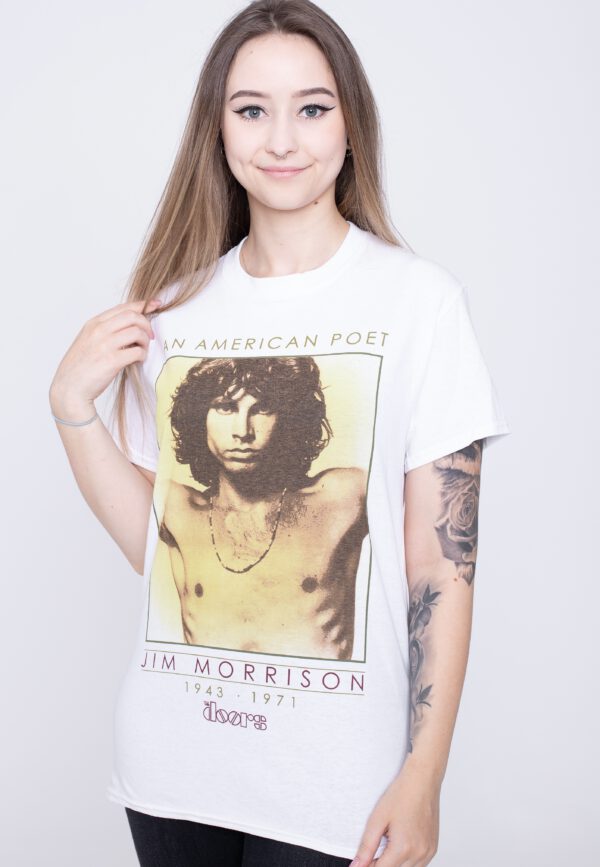 The Doors - American Poet White - - T-Shirts