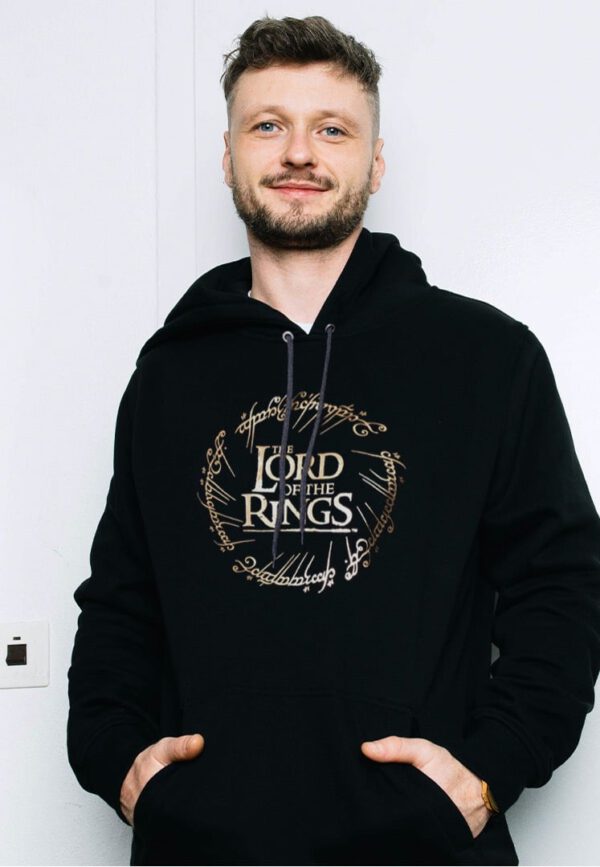 The Lord Of The Rings - Gold Foil Logo - Hoodies