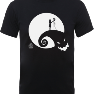 The Nightmare Before Christmas Jack And Sally Moon Schwarz T-Shirt – S