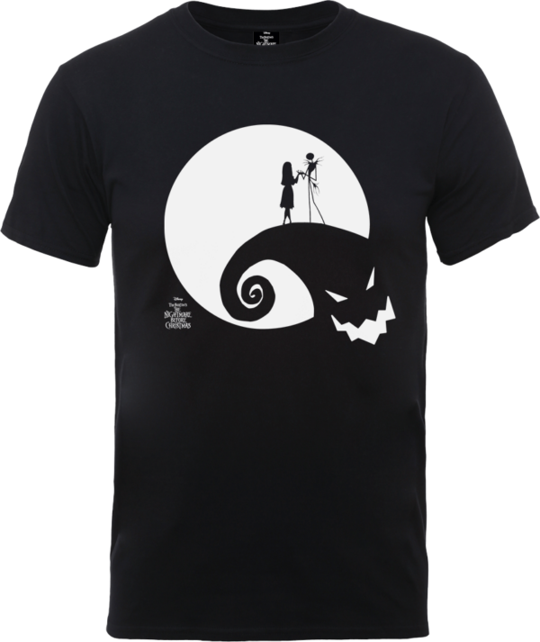 The Nightmare Before Christmas Jack And Sally Moon Schwarz T-Shirt - S