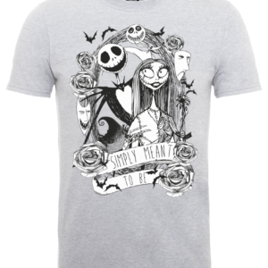 The Nightmare Before Christmas Jack Skellington And Sally Grau T-Shirt – S