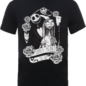 The Nightmare Before Christmas Jack Skellington And Sally Schwarz T-Shirt – S