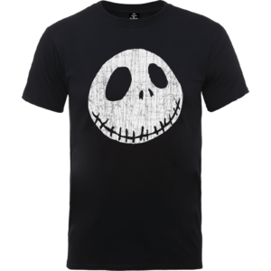 The Nightmare Before Christmas Jack Skellington Crinkle Schwarz T-Shirt – S