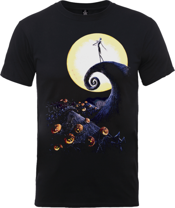 The Nightmare Before Christmas Jack Skellington Pumpkin King Colour Schwarz T-Shirt - S