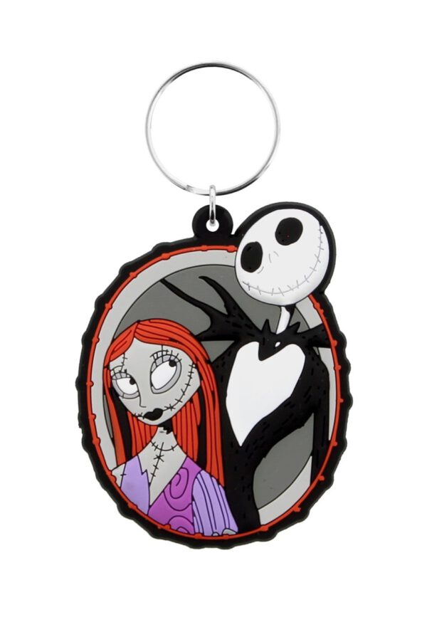 The Nightmare Before Christmas - Jack & Sally Rubber - Schlüsselanhänger