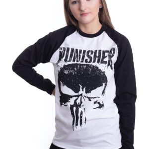 The Punisher – Big Skull White – Longsleeve