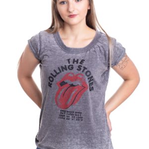 The Rolling Stones – NYC 1975 Burnout Grey – Girly