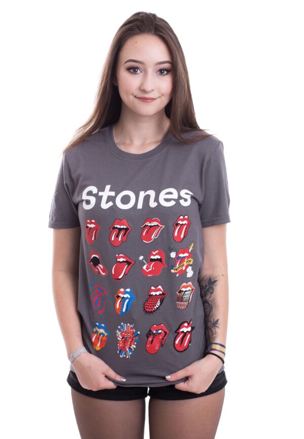 The Rolling Stones - No Filter Evolution Charcoal Grey - - T-Shirts