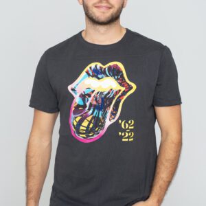 The Rolling Stones – Sixty Tongue Charcoal – T-Shirt