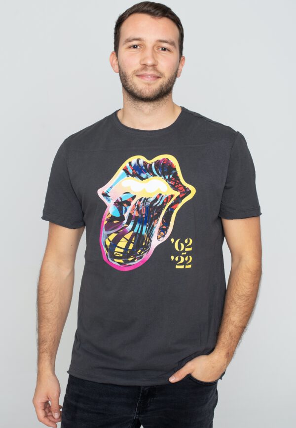 The Rolling Stones - Sixty Tongue Charcoal - - T-Shirts