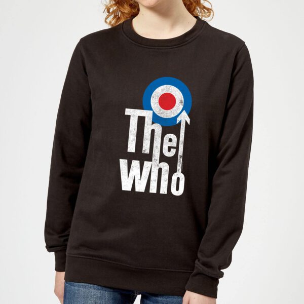 The Who Target Logo Damen Sweatshirt - Schwarz - L - Schwarz