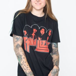 Thin Lizzy – Band Photo Logo – T-Shirt