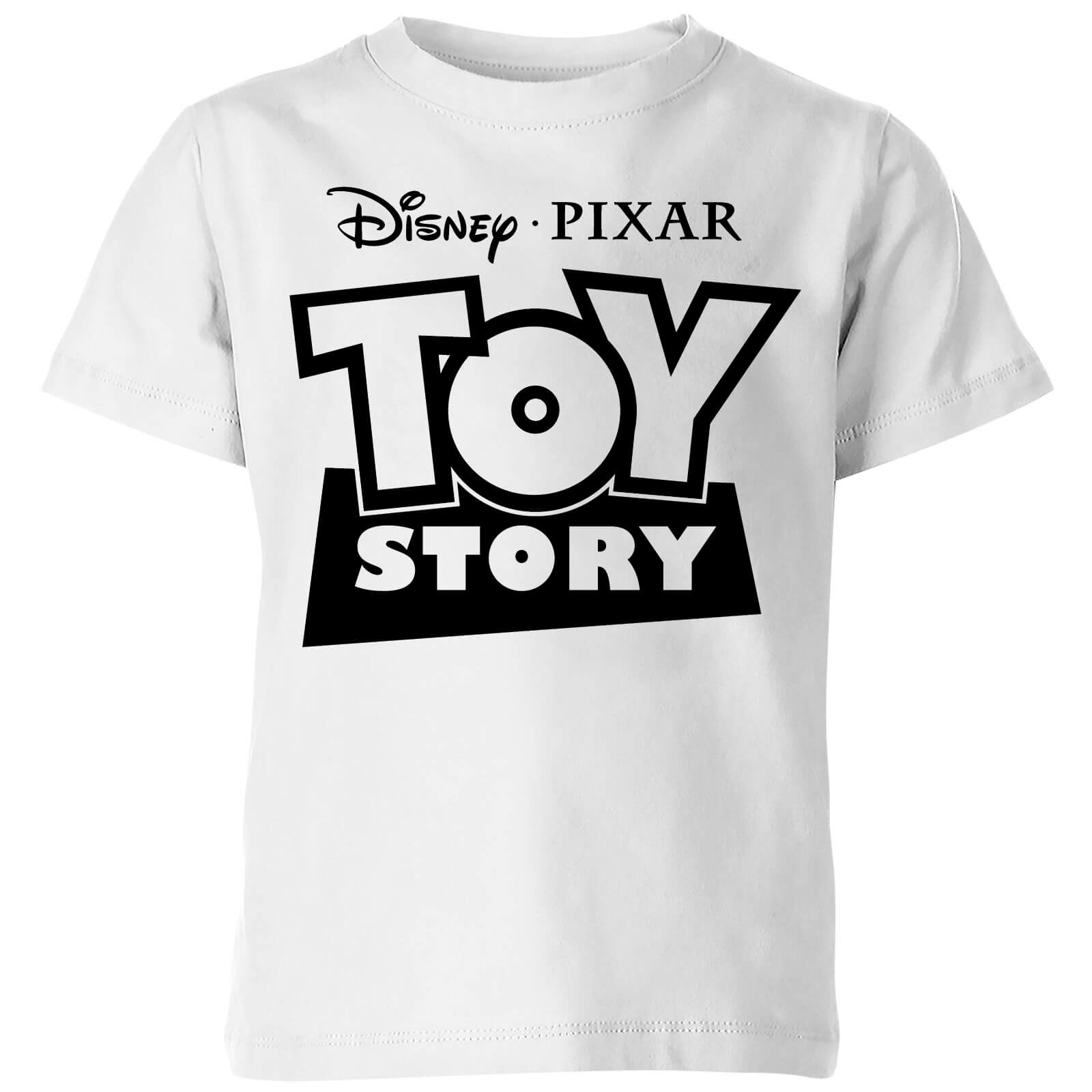 Toy Story Logo Outline Kinder T-Shirt – Weiß – 3-4 Jahre – Weiß