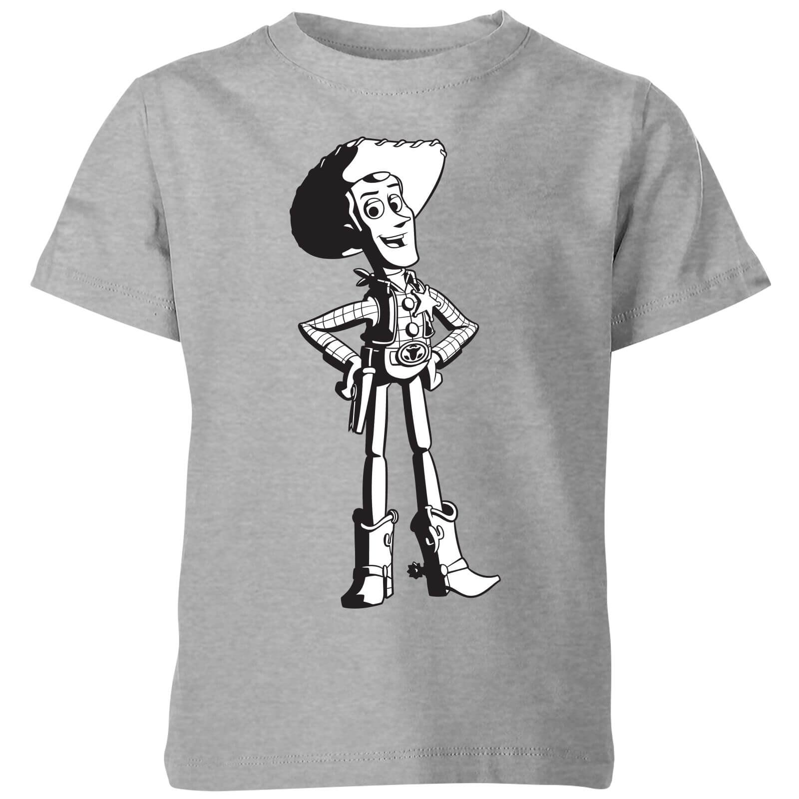 Toy Story Sheriff Woody Kinder T-Shirt – Grau – 3-4 Jahre