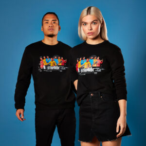 USS Enterprise Crew Star Trek Sweatshirt – Schwarz – S – Schwarz