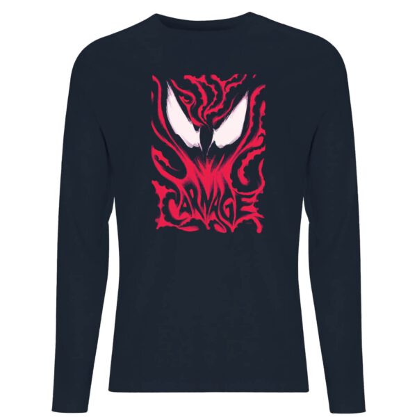 Venom Carnage Men's Long Sleeve T-Shirt - Navy - S - Marineblau