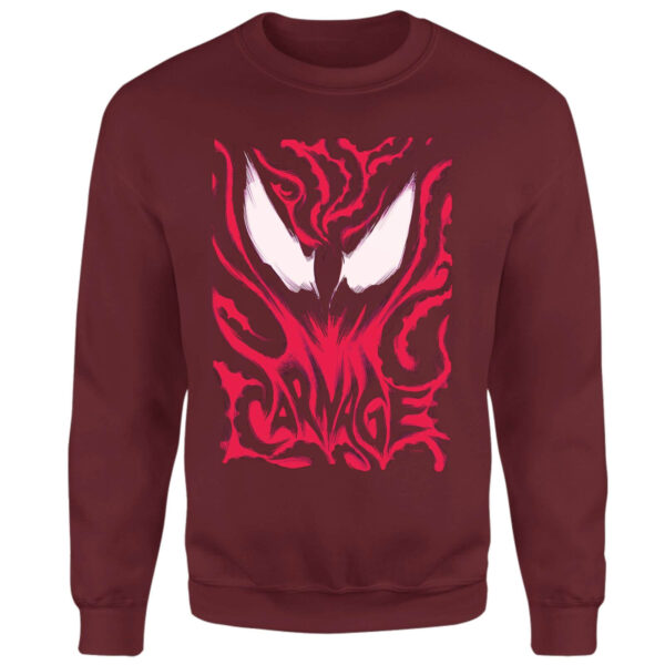 Venom Carnage Sweatshirt - Burgundy - XS - Burgundy