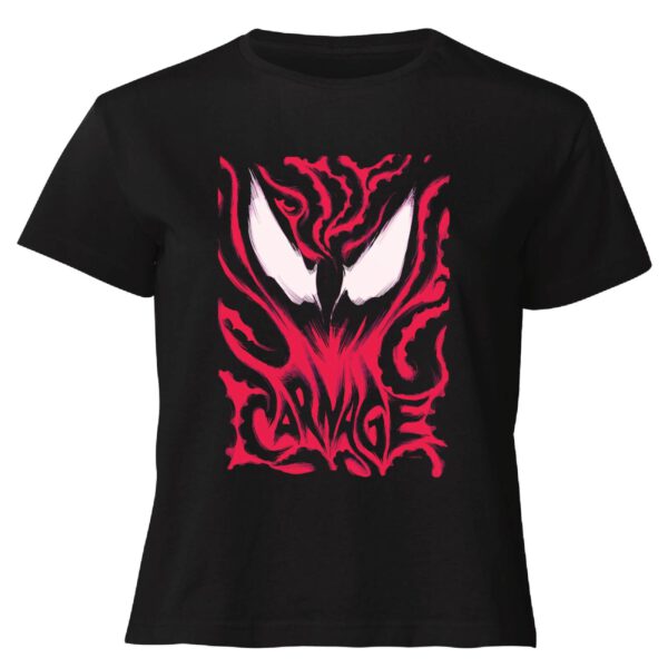 Venom Carnage Women's Cropped T-Shirt - Black - XS - Schwarz
