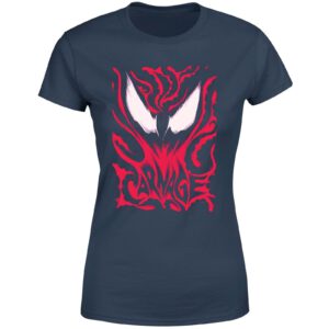 Venom Carnage Women’s T-Shirt – Navy – XS – Marineblau