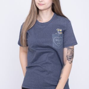 Wall-E – Wall-E & Eve Navy – T-Shirt