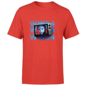 Wonder Woman WW84 Retro TV Herren T-Shirt – Rot – M – Rot