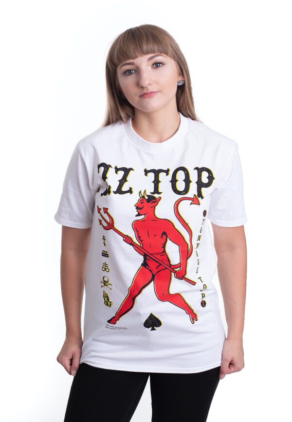 ZZ Top - Tonnage Tout White - - T-Shirts