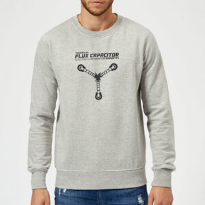 Zurück In Die Zukunft PoweRot By Flux Capacitor Pullover – Grau – L